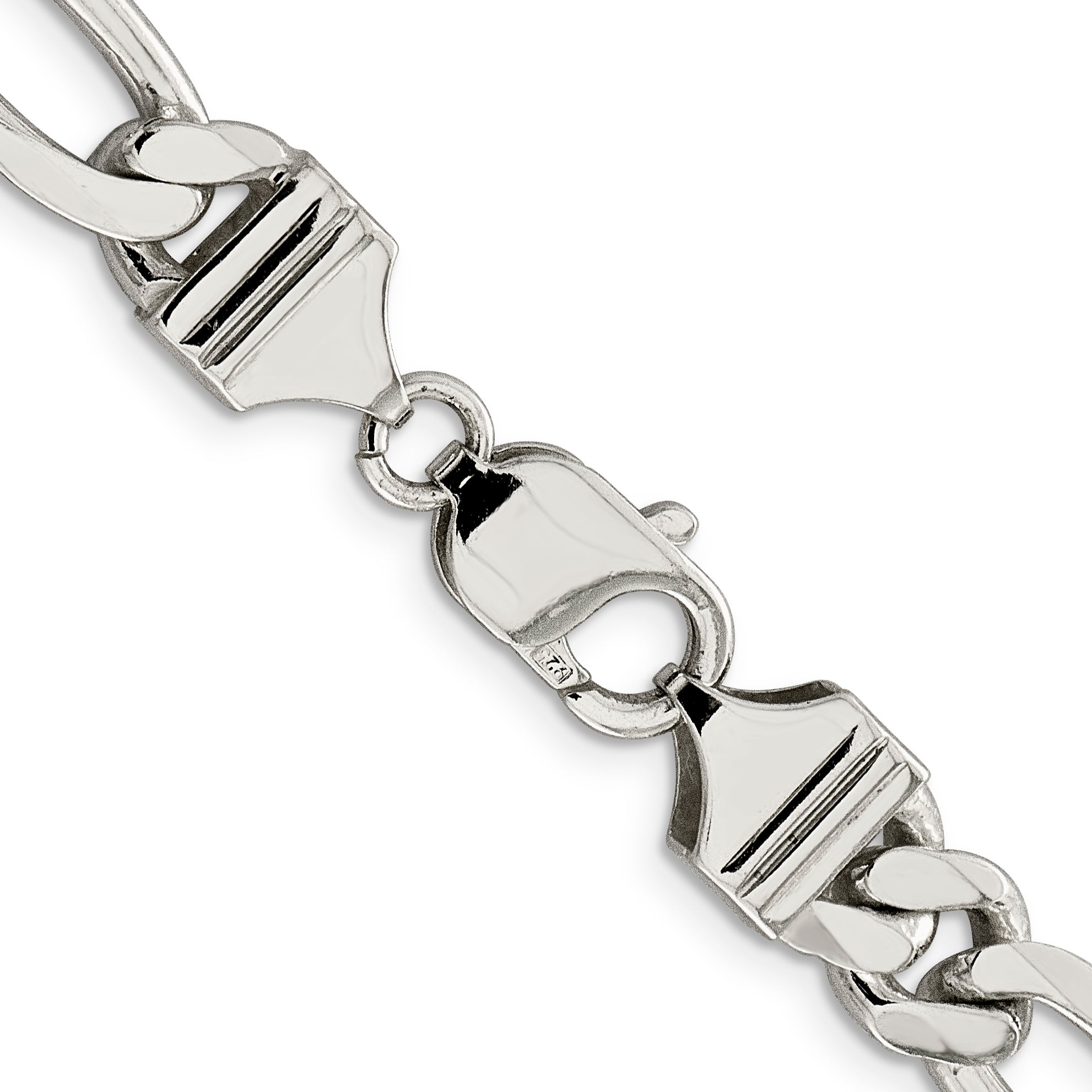 Sterling Silver 9mm Figaro Chain