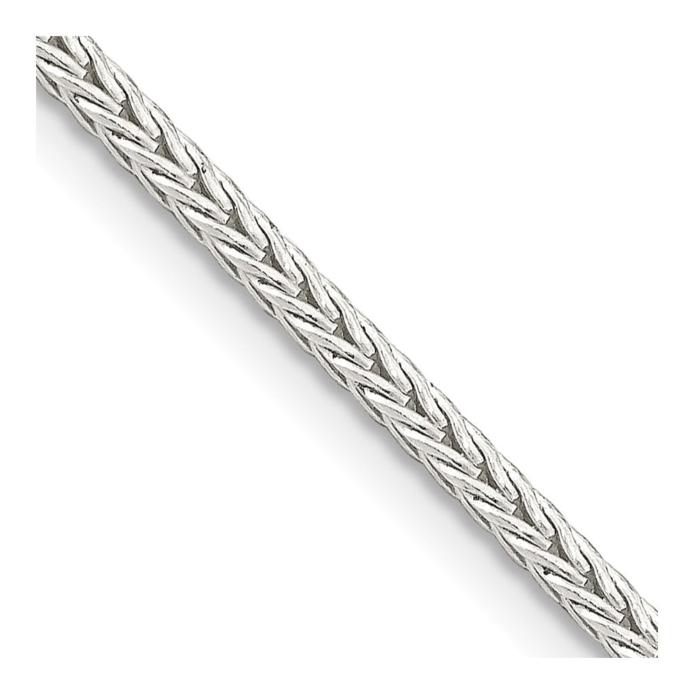 Sterling Silver 2mm Diamond-cut Round Franco Chain