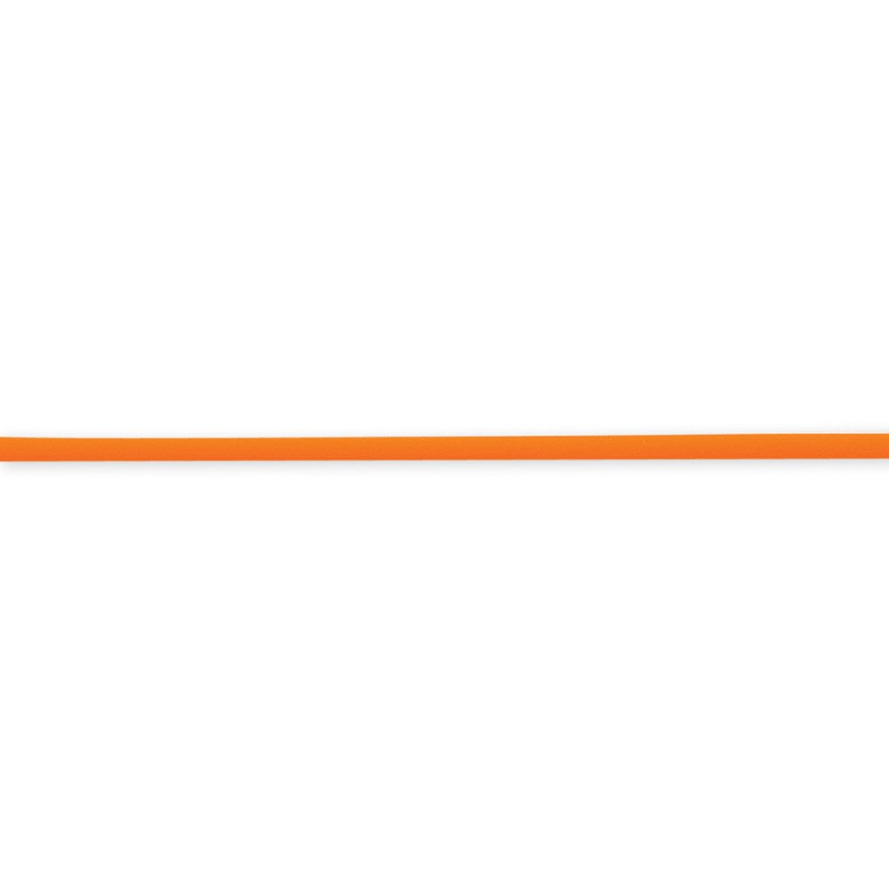 Sterling Silver 18inch 4mm Tangerine Rubber Cord Necklace