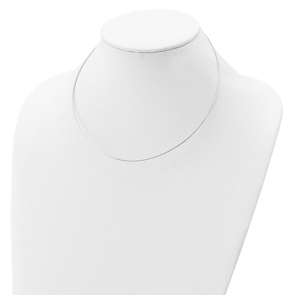 Sterling Silver Rhodium-plated 1mm Round Cubetto