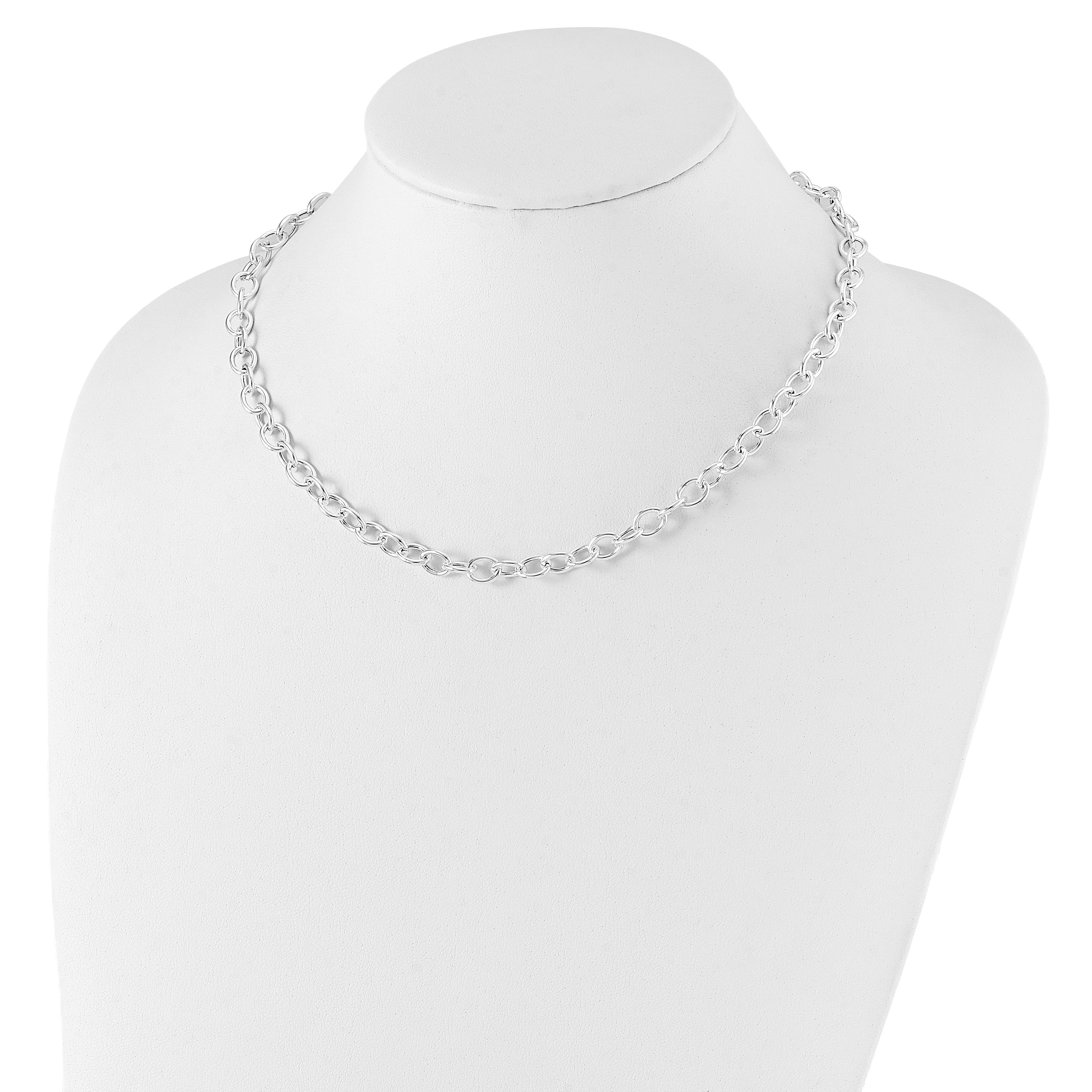 Sterling Silver Cable 6.75mm Necklace