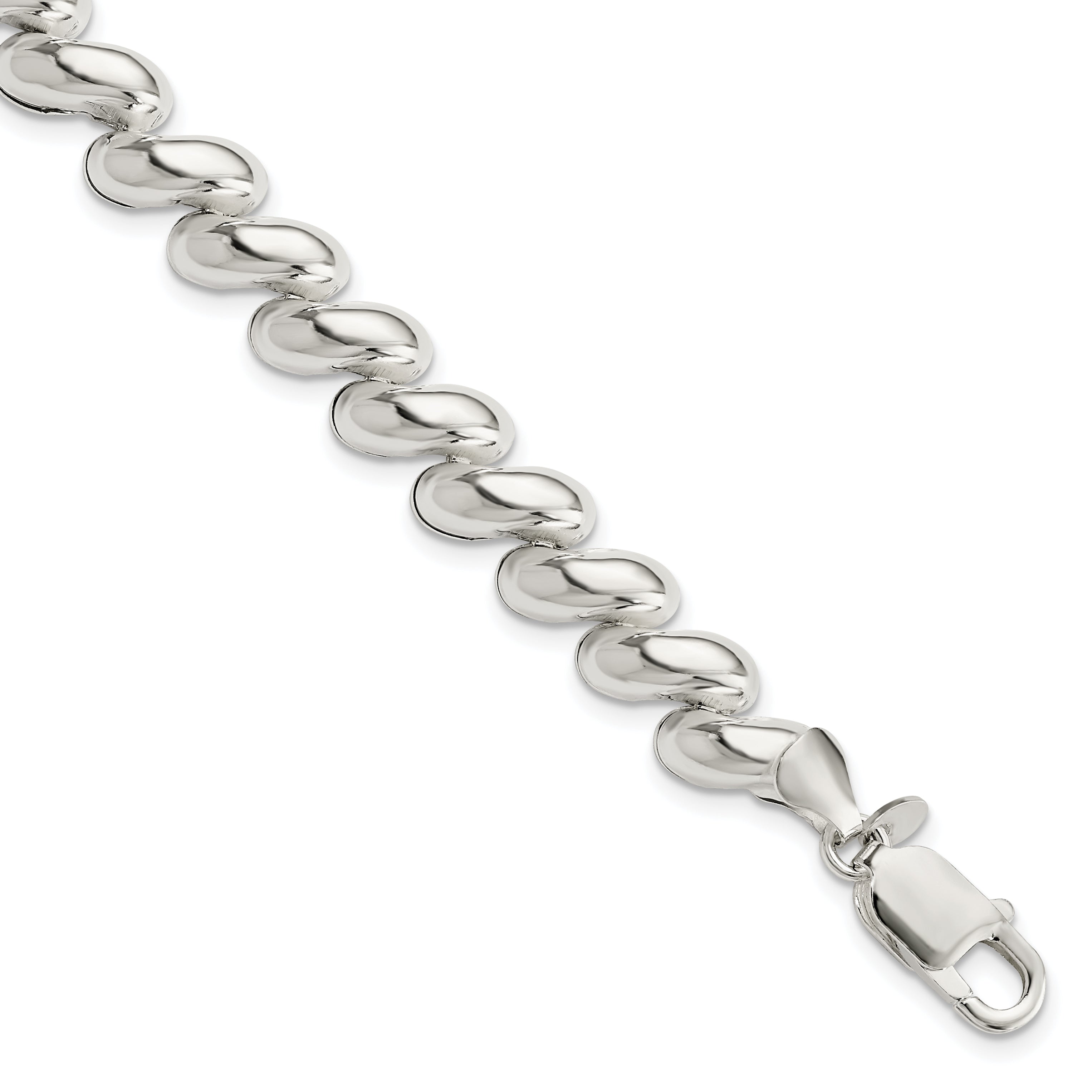 Sterling Silver Fancy Polished San Marco Bracelet