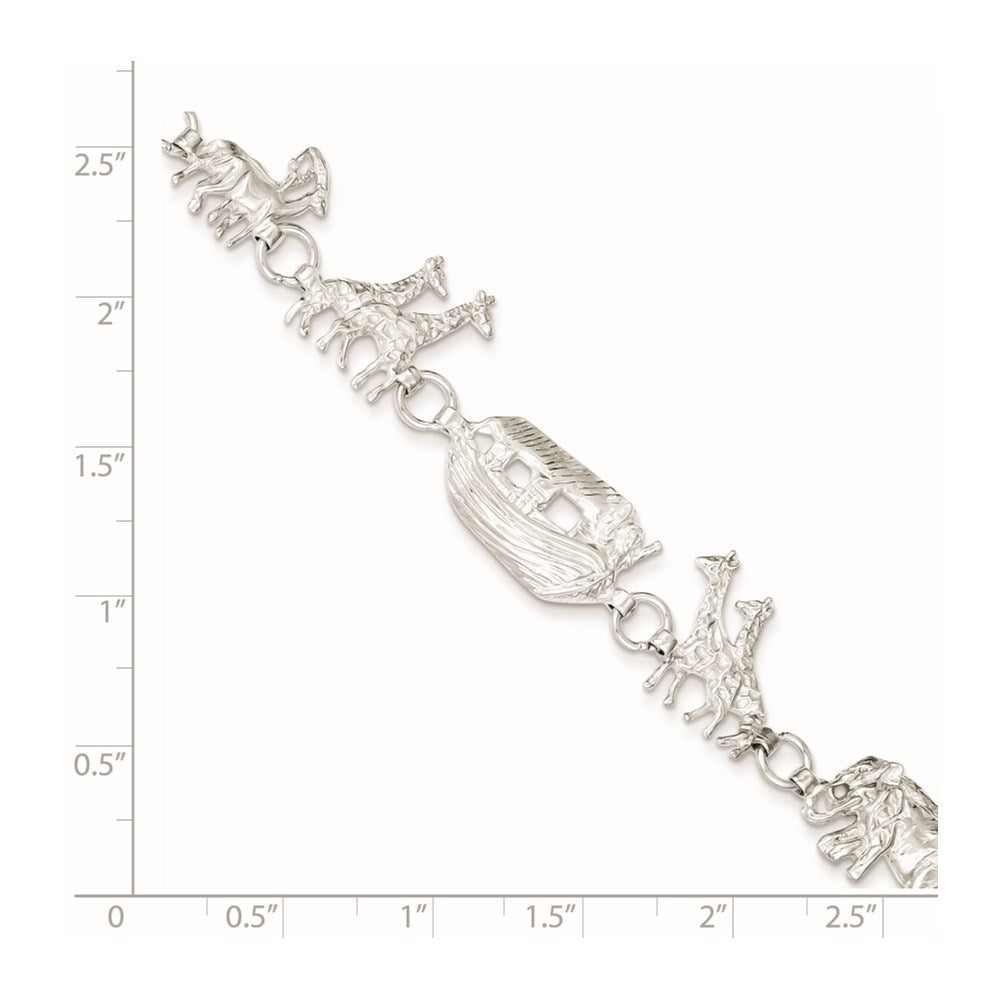 Sterling Silver Noah's Ark Bracelet
