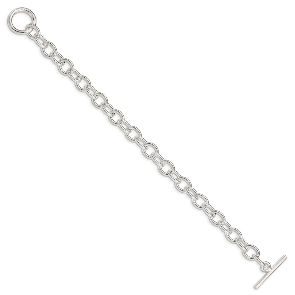 Sterling Silver 7.5inch Fancy Link Bracelet
