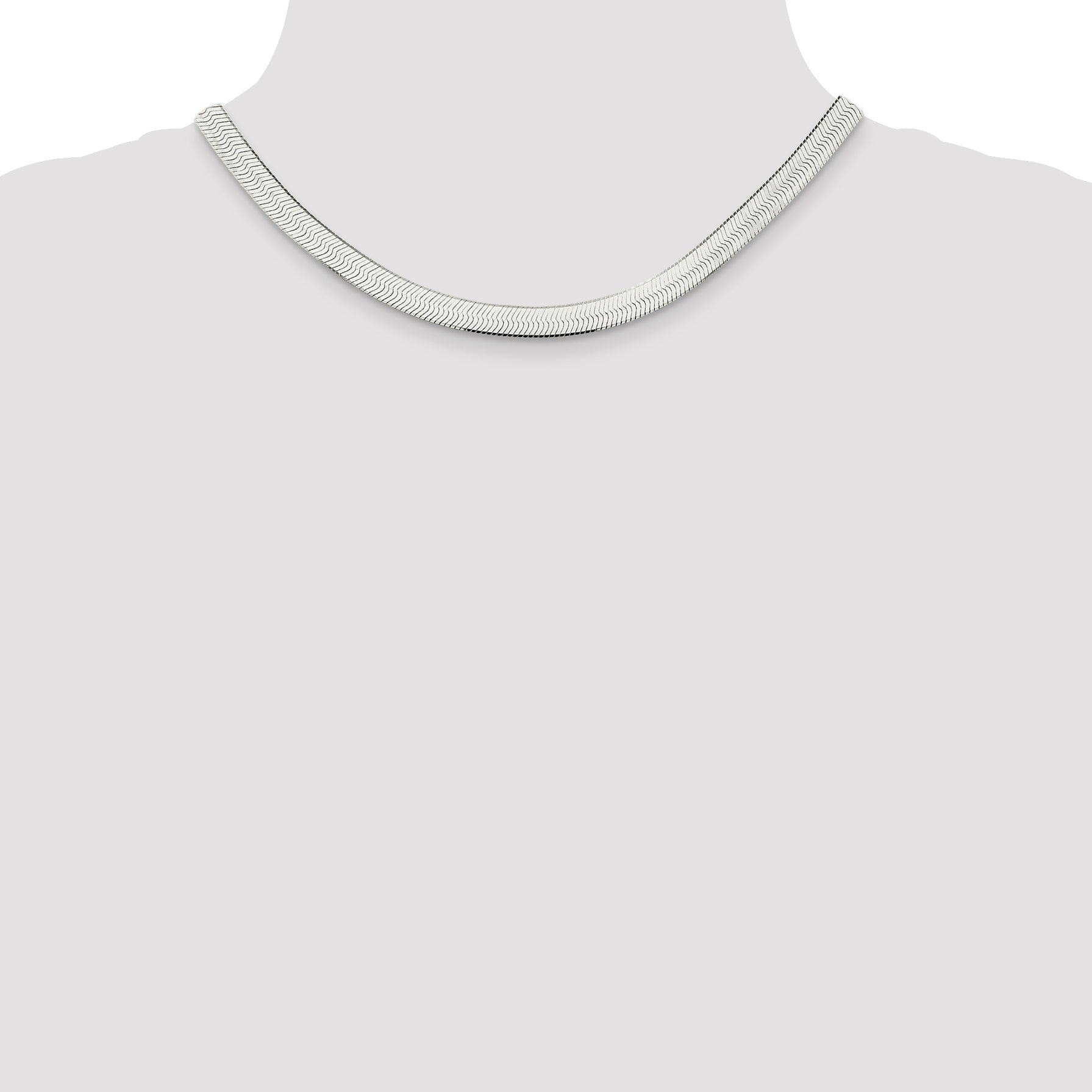 Sterling Silver 7.3mm Magic Herringbone Chain