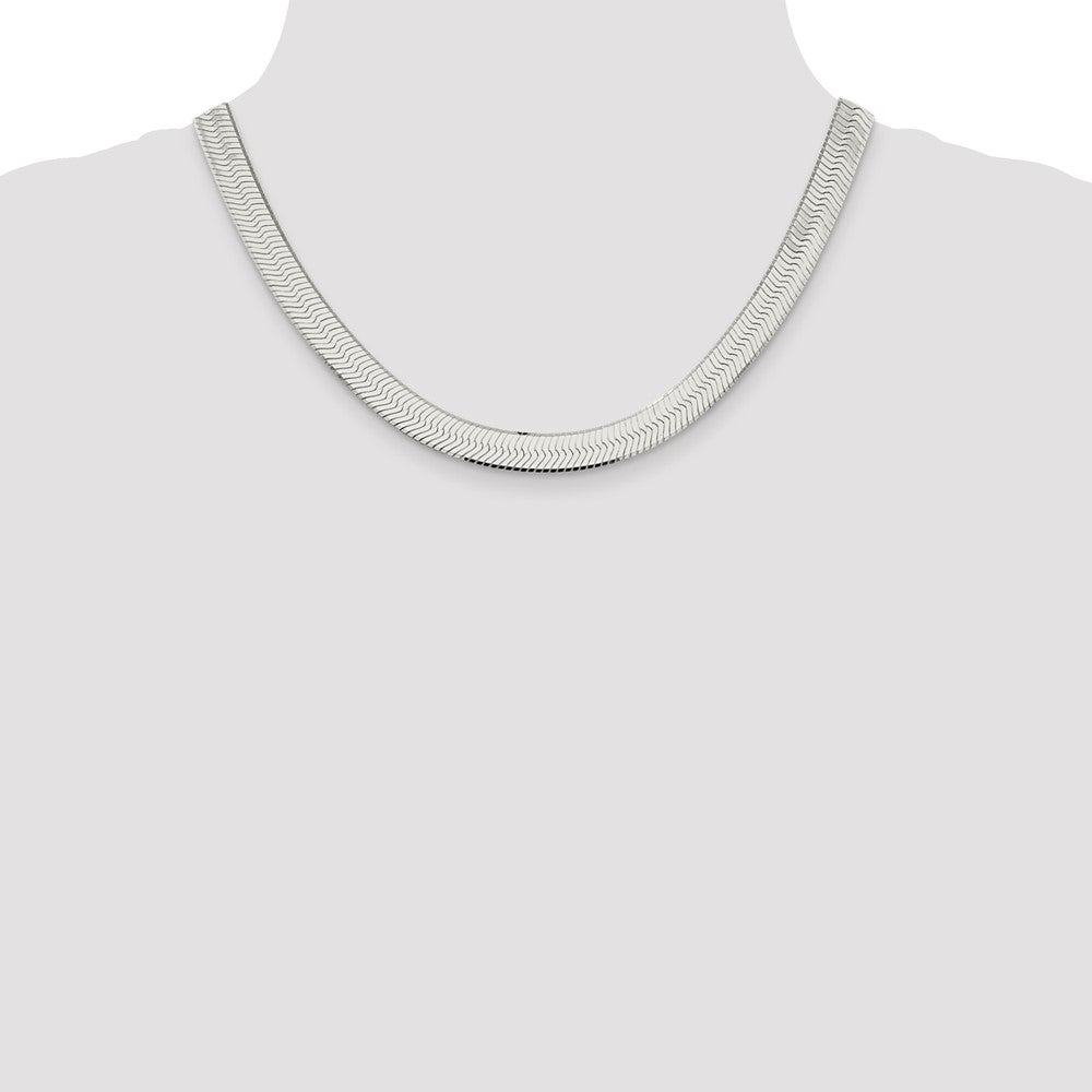 Sterling Silver 8.75mm Magic Herringbone Chain