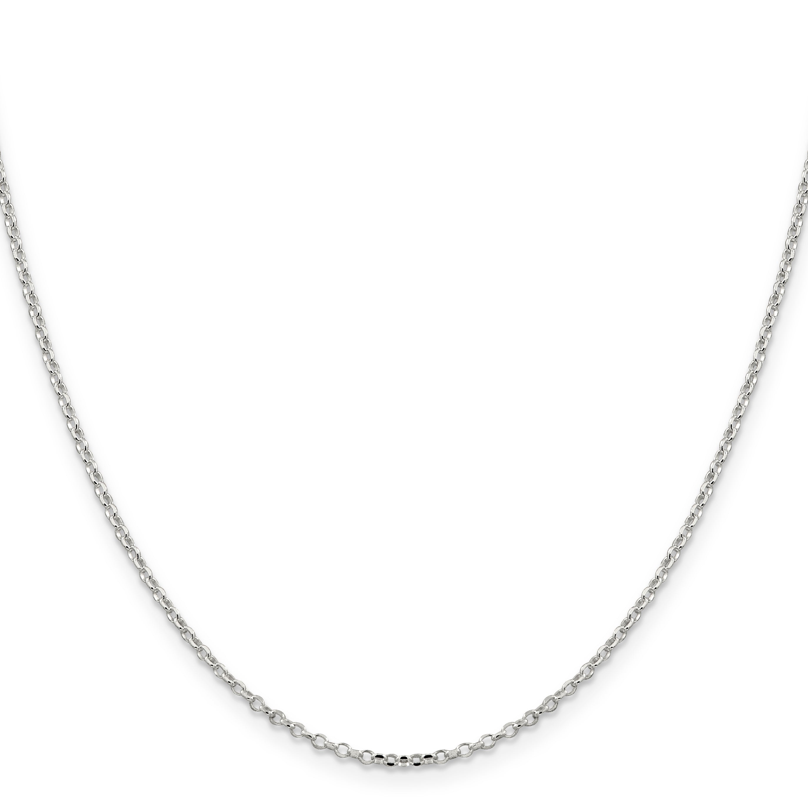Sterling Silver 1.75mm Diamond-cut Cable Chain