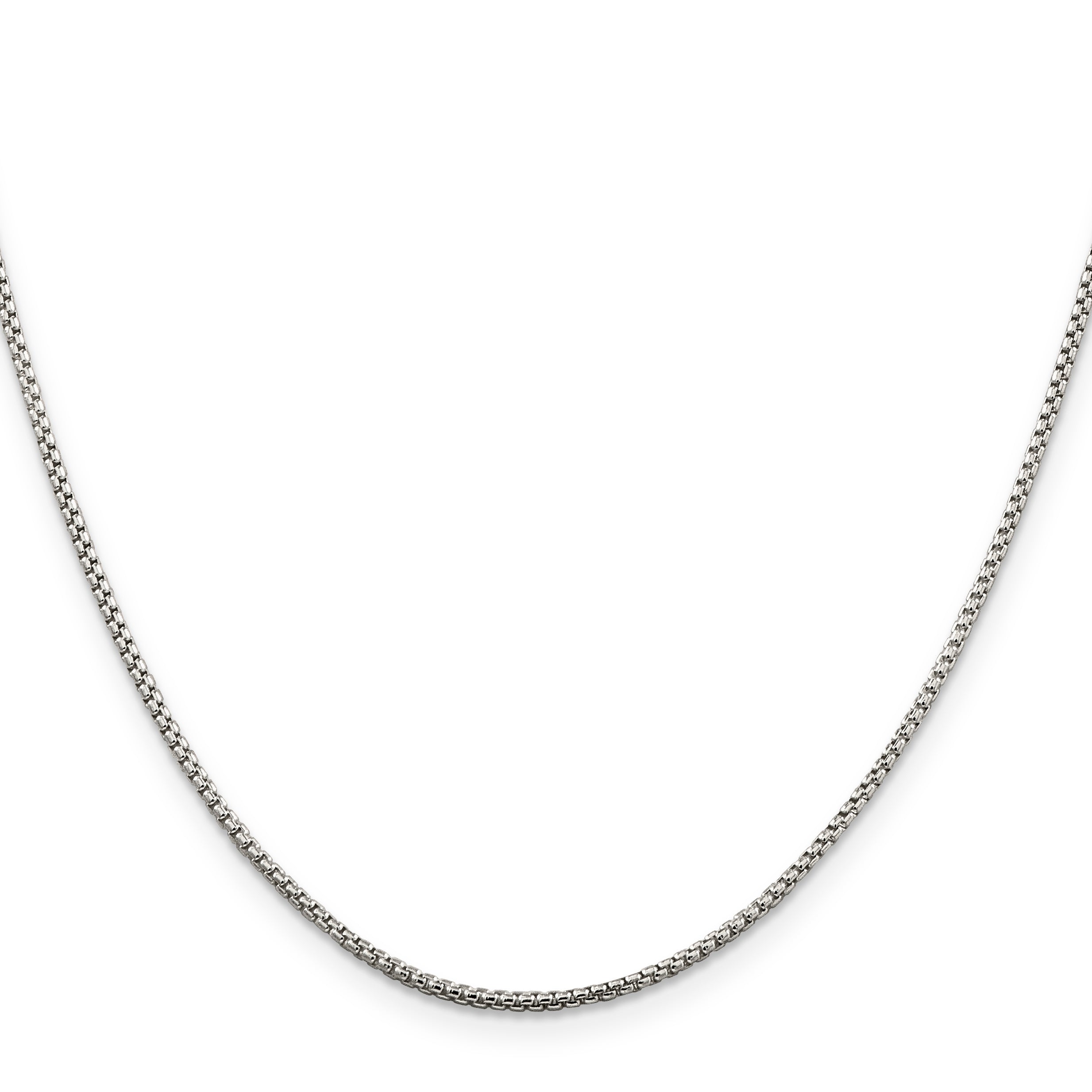 Sterling Silver 1.5mm Round Box Chain