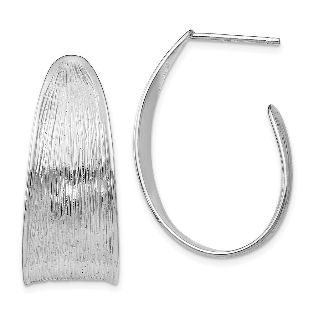 Sterling Silver Polished and Textured Earrings