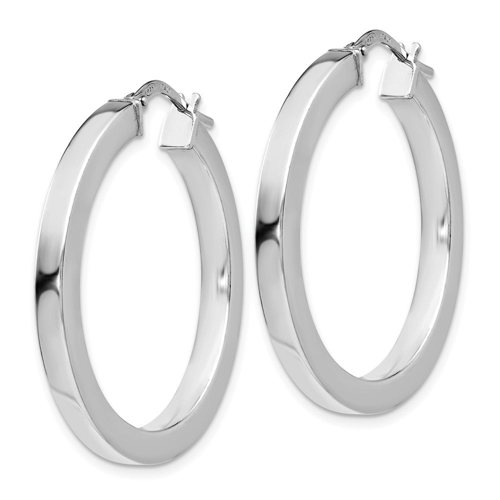 Sterling Silver Polished Hoop Earrings