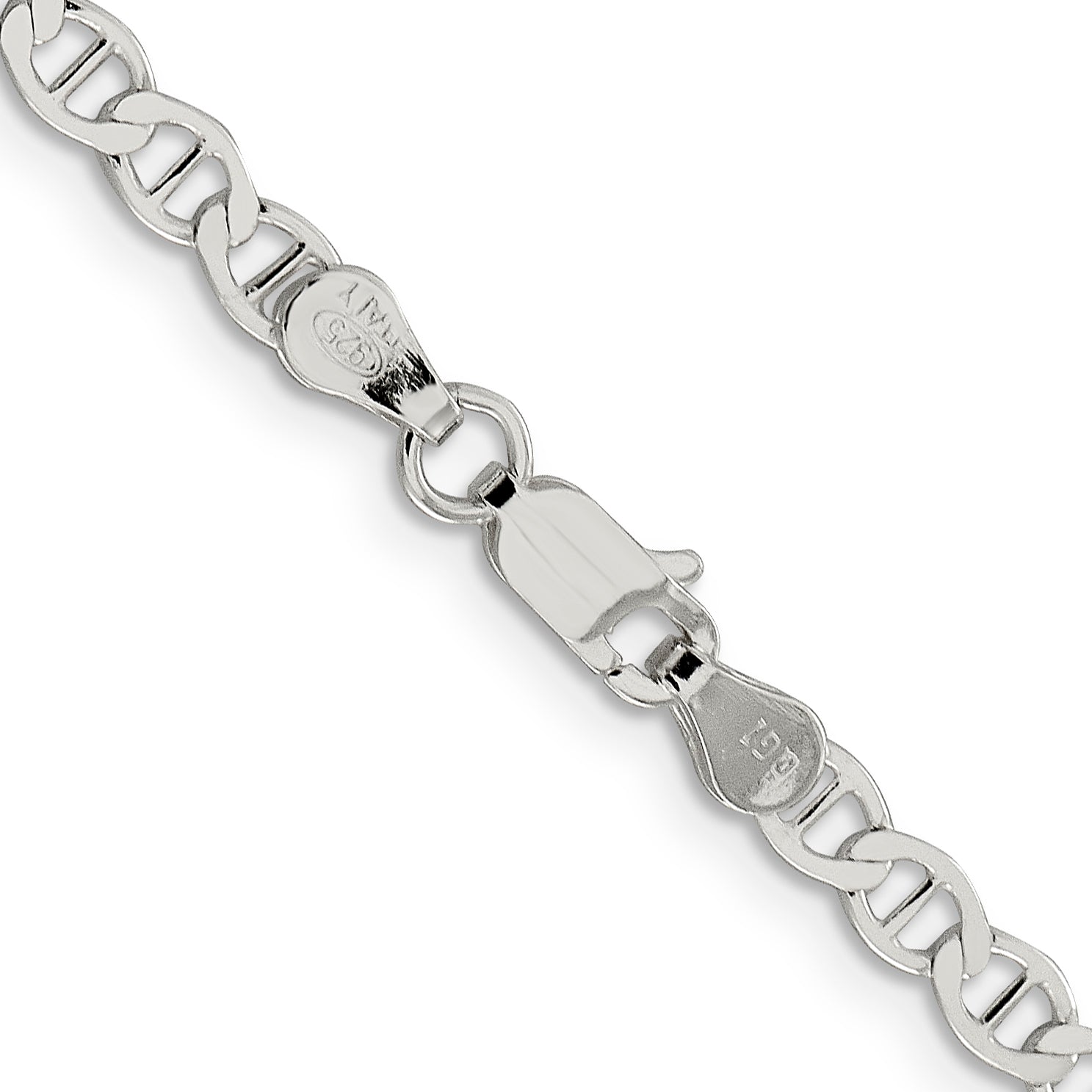Sterling Silver 4mm Flat Anchor Chain