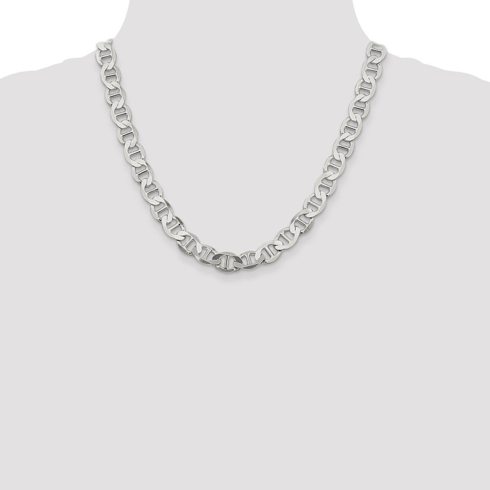 Sterling Silver 9.95mm Flat Anchor Chain