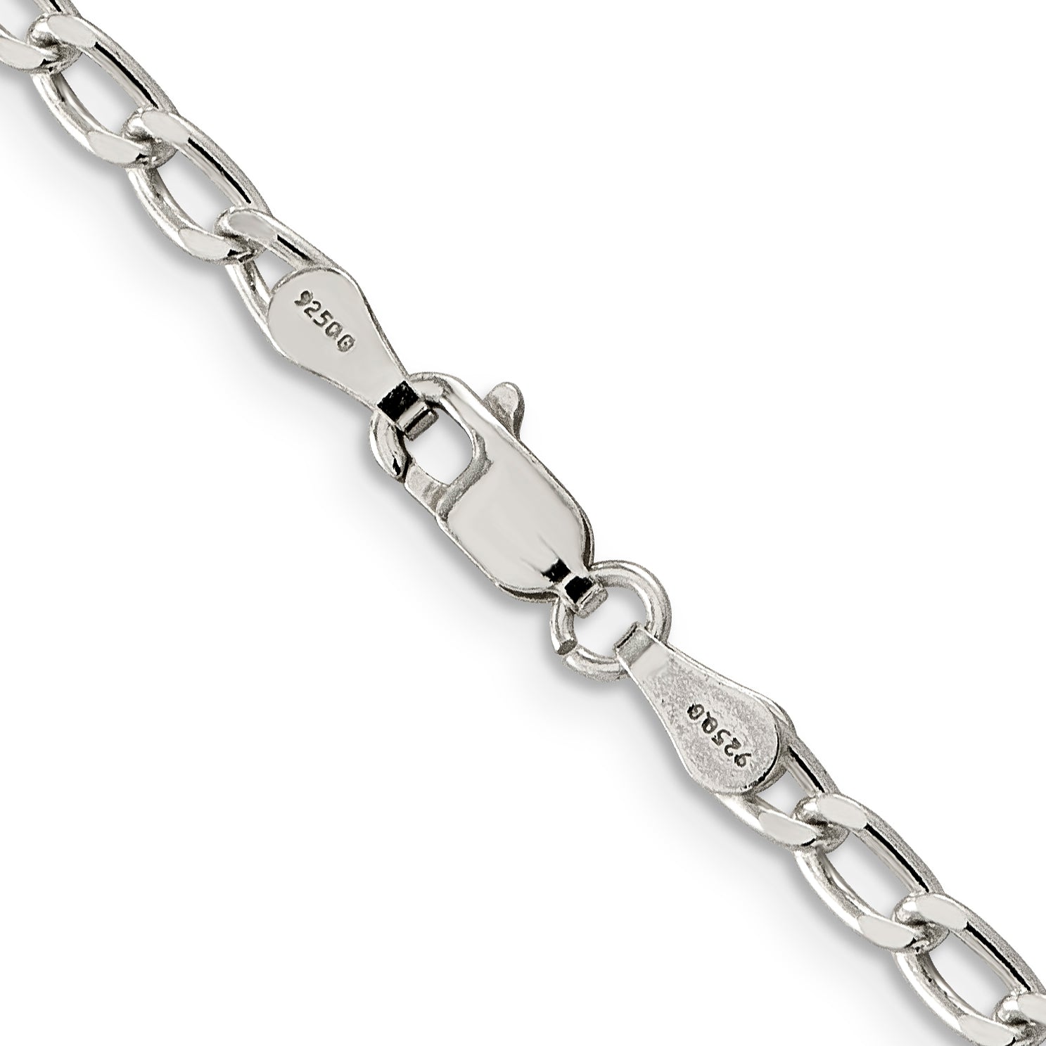 Sterling Silver 3.2mm Open Elongated Link Chain