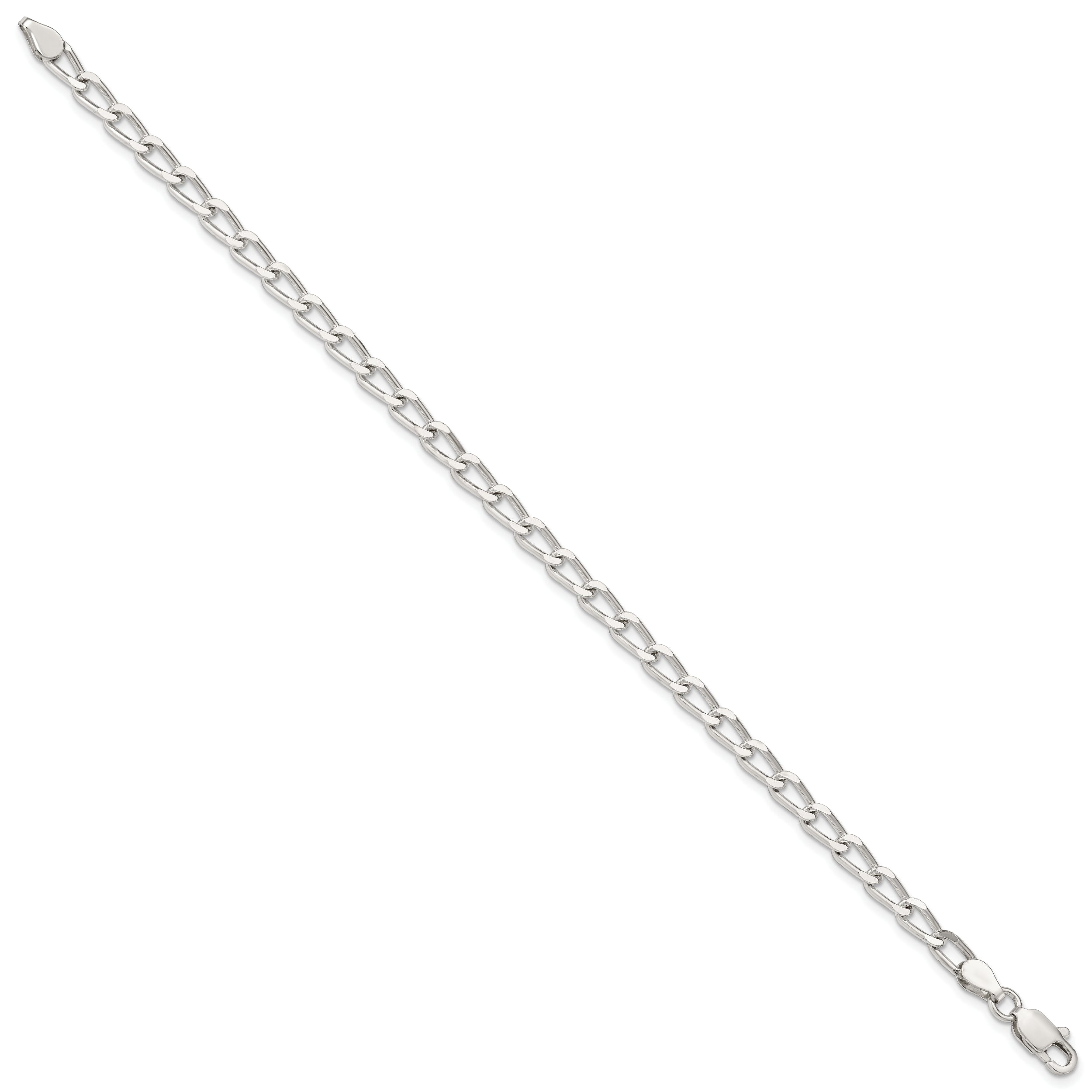 Sterling Silver 4.3mm Open Elongated Link Chain