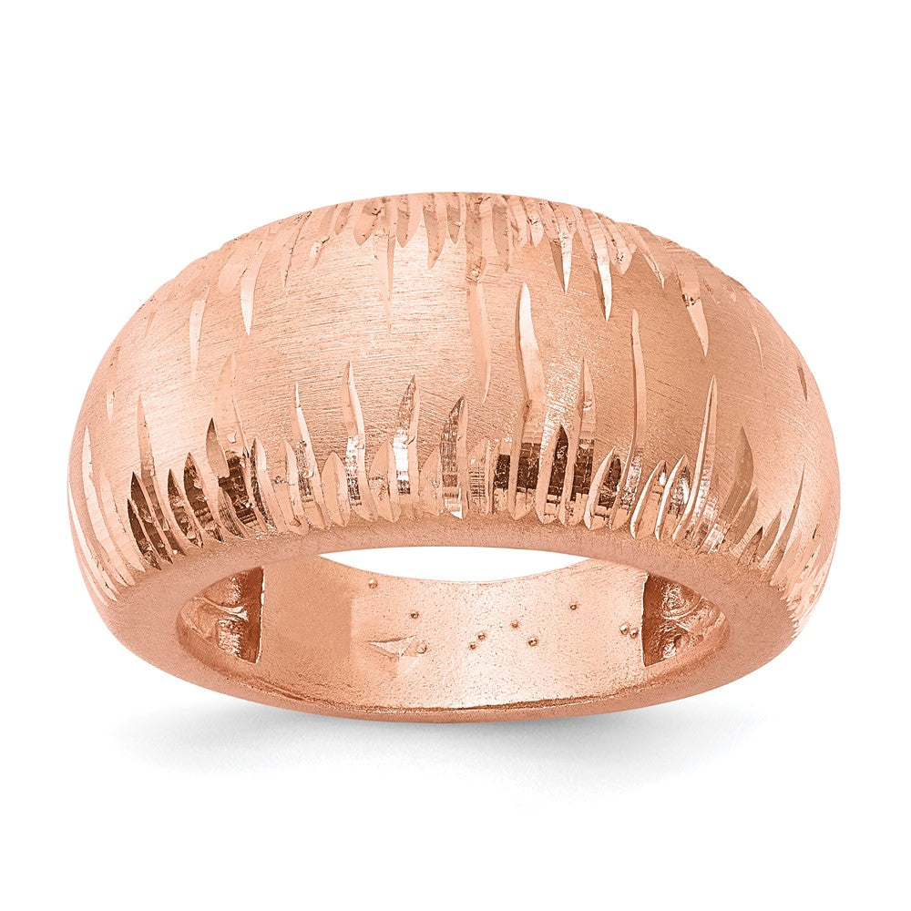 SS Radiant Essence Rose Gold-plated Brushed & D/C Ring