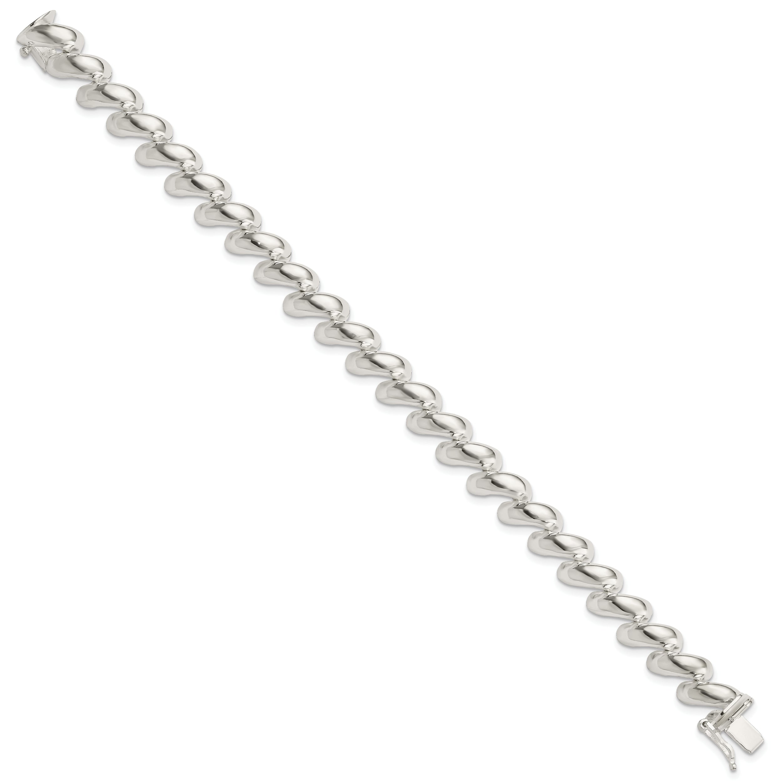 Sterling Silver 10mm San Marco Bracelet