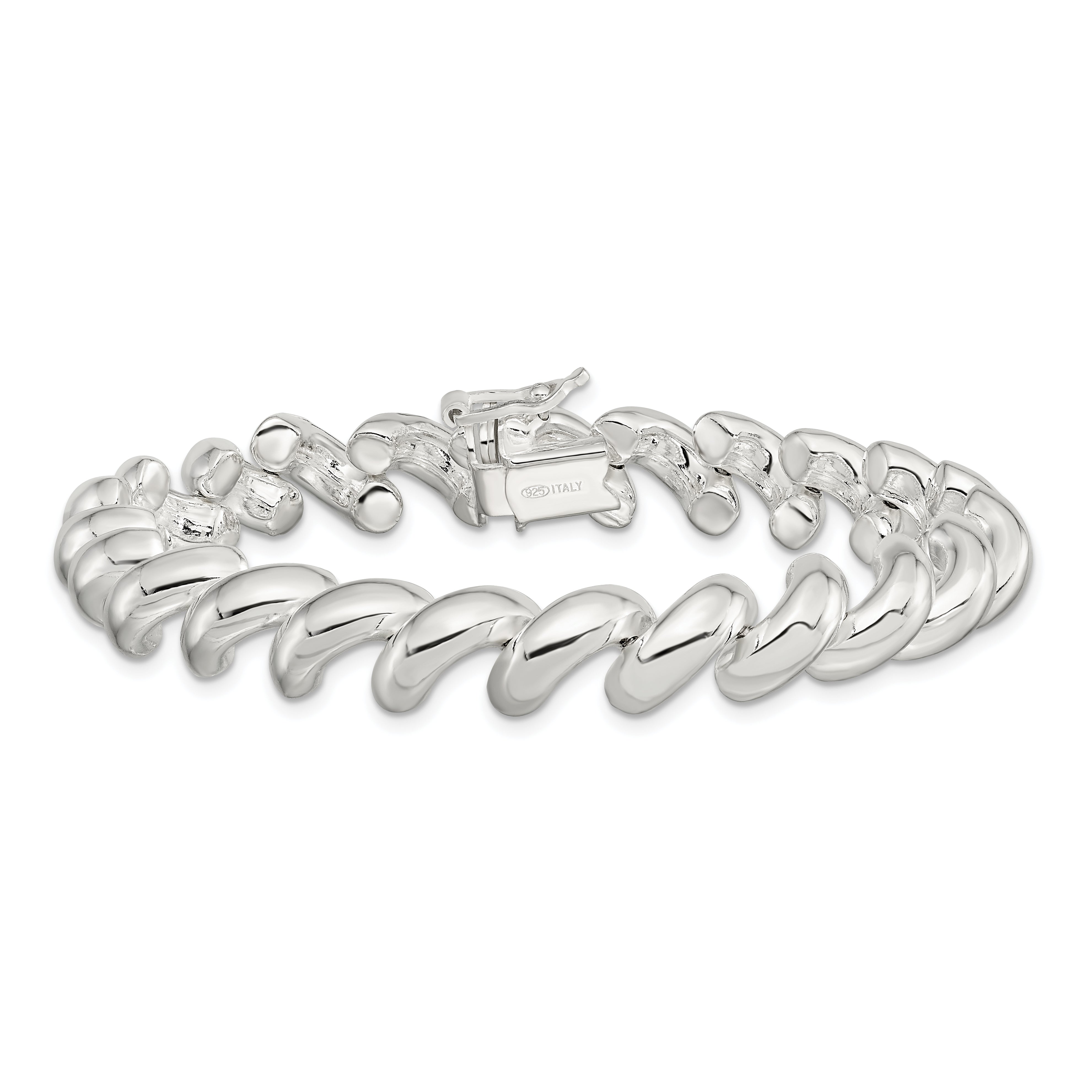 Sterling Silver 10mm San Marco Bracelet