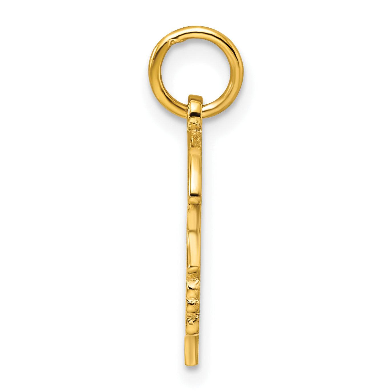 Sterling Silver GP Engraveable Girl Polished Disc Charm