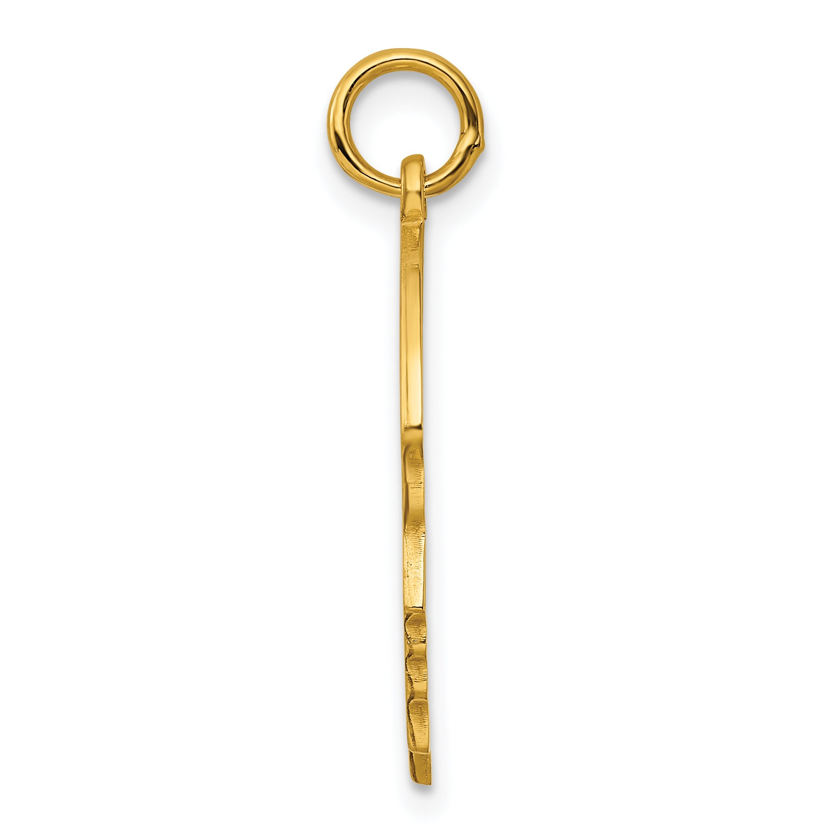 Sterling Silver GP Engraveable Boy Polished Disc Charm