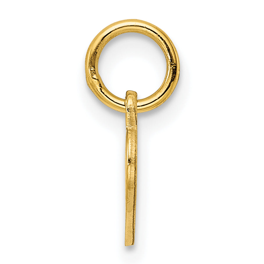 Sterling Silver GP Engraveable Heart Polished Disc Charm