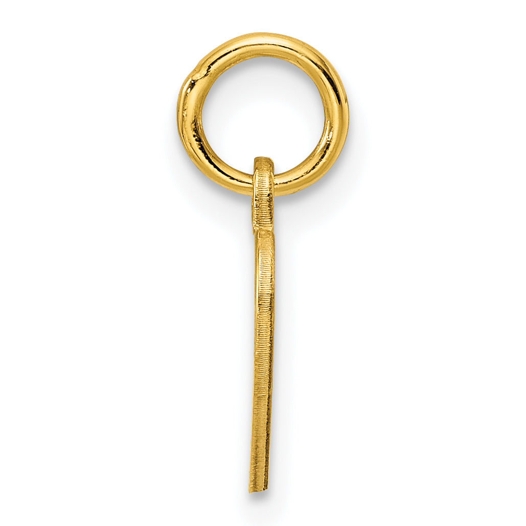 Sterling Silver Gp Engraveable Heart Polished Disc Charm Qm389G/18