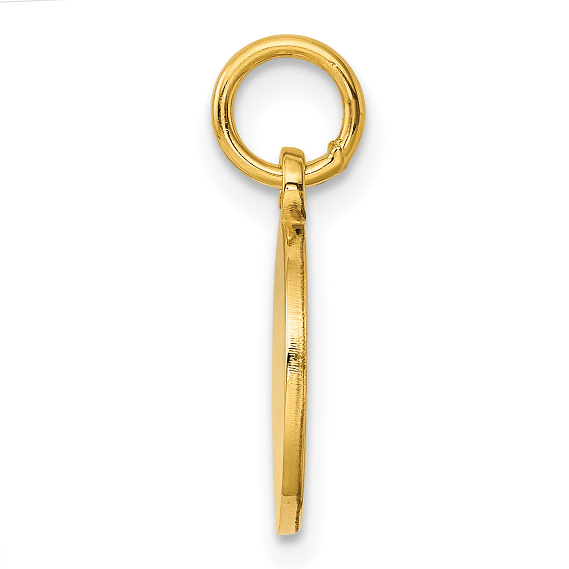 Sterling Silver GP Engraveable Round Polished Disc Charm