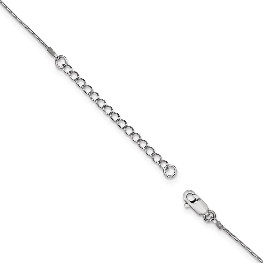 SS Rhodium-Plated CZ Brilliant Embers Fancy Necklace