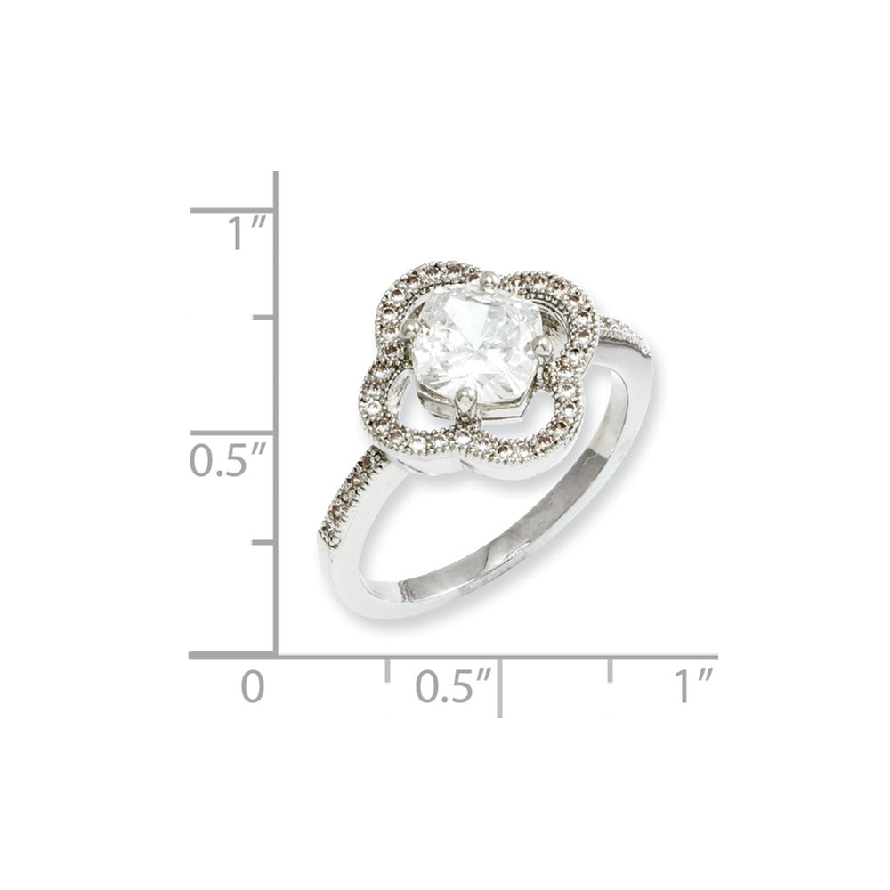Sterling Silver & CZ Brilliant Embers Ring