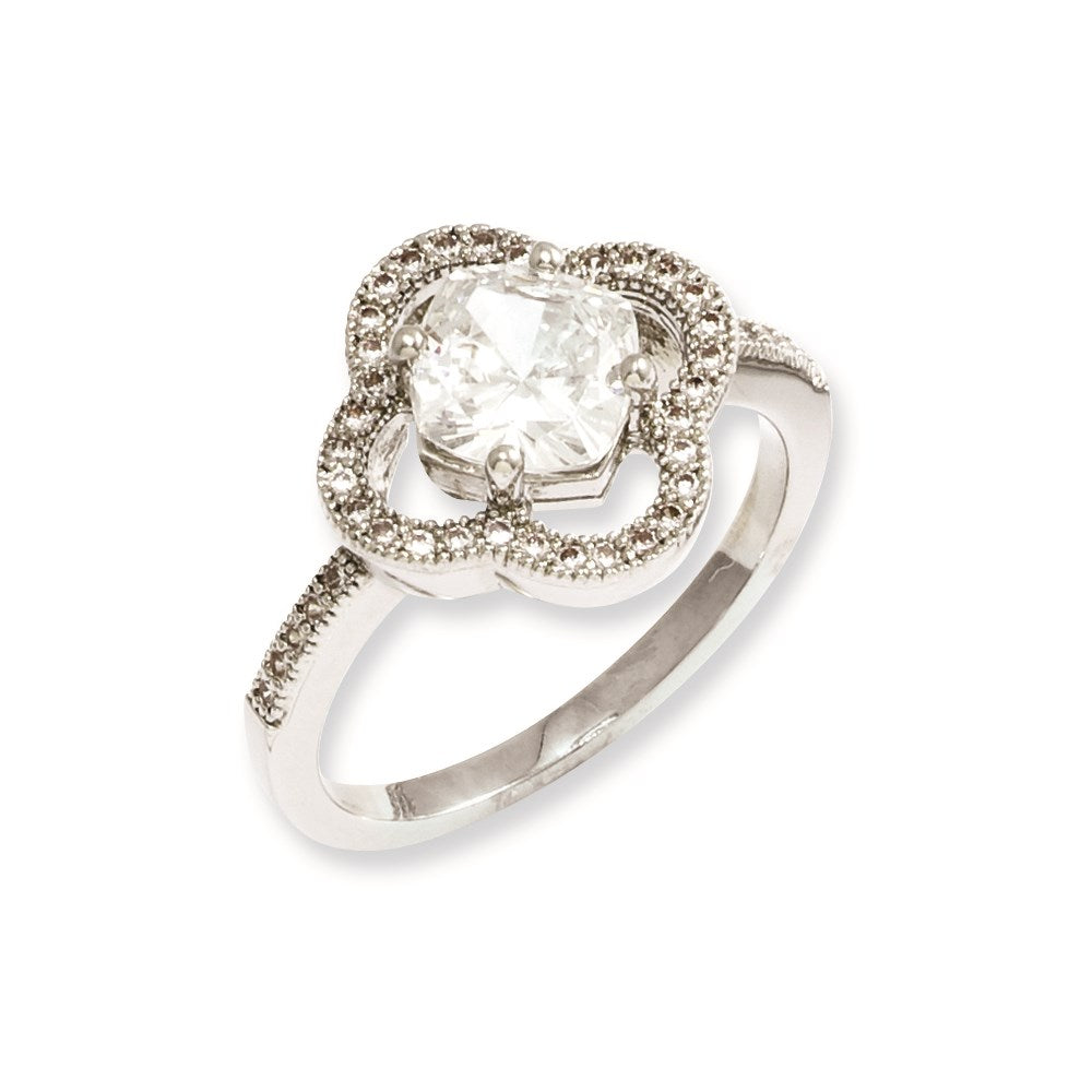 Sterling Silver & CZ Brilliant Embers Ring