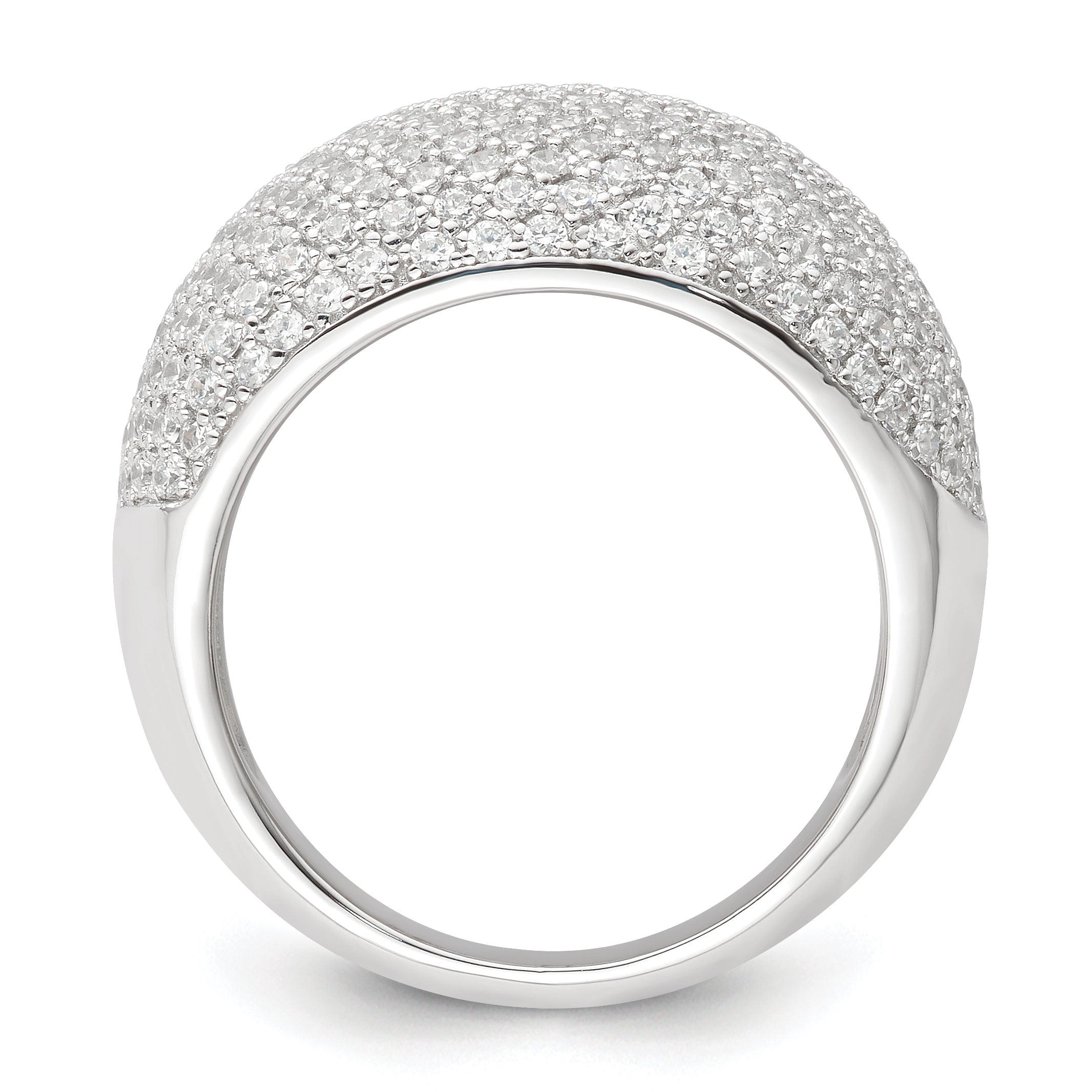 Sterling Silver & CZ Brilliant Embers Ring