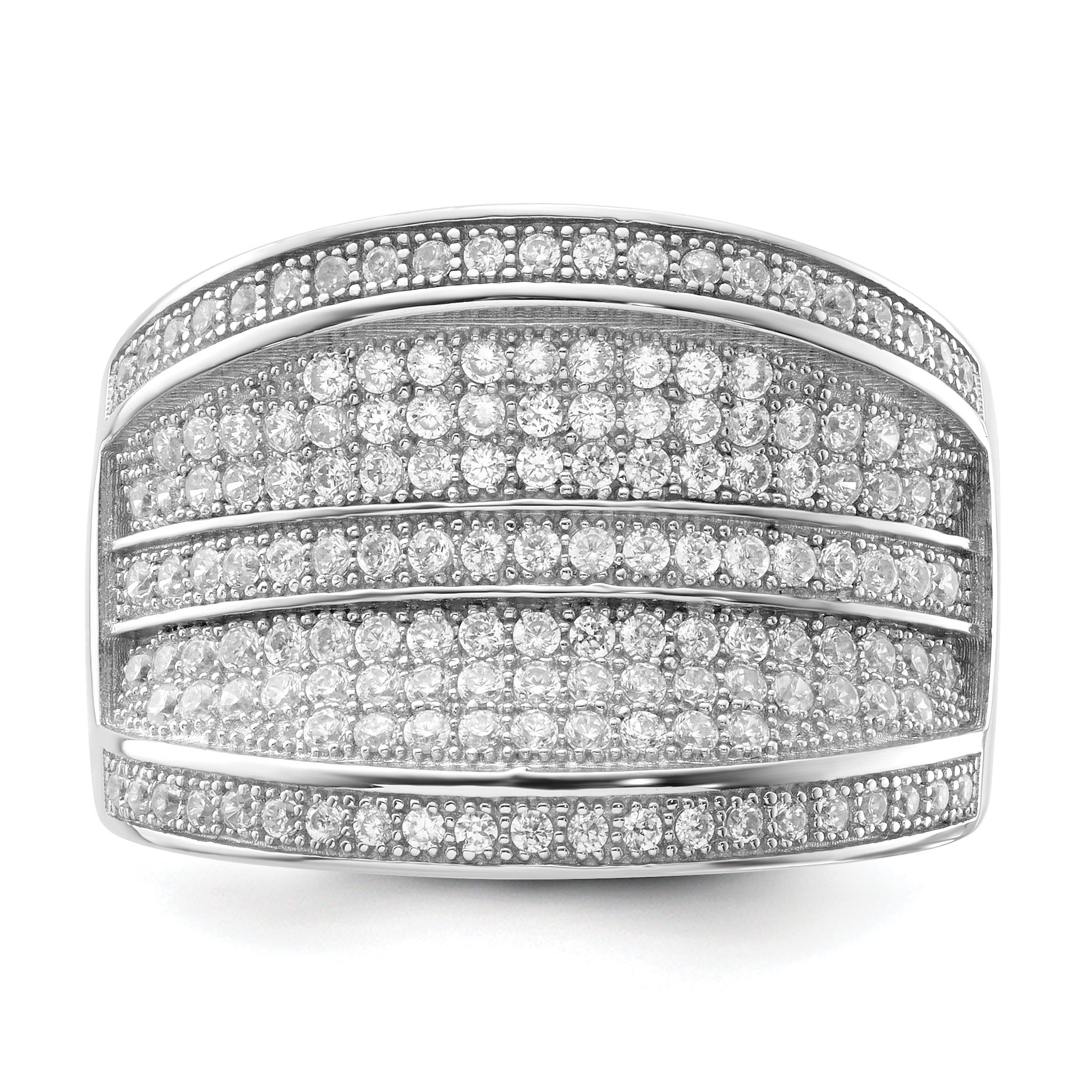 Sterling Silver & CZ Brilliant Embers Ring