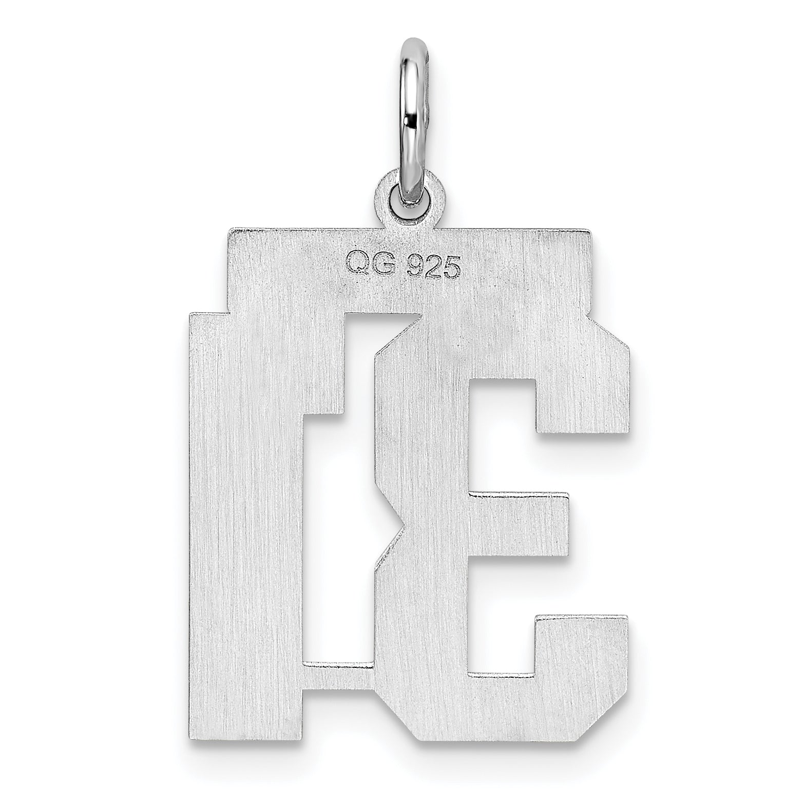 Sterling/Silver Rhodium-plated Polished Number 31 Charm