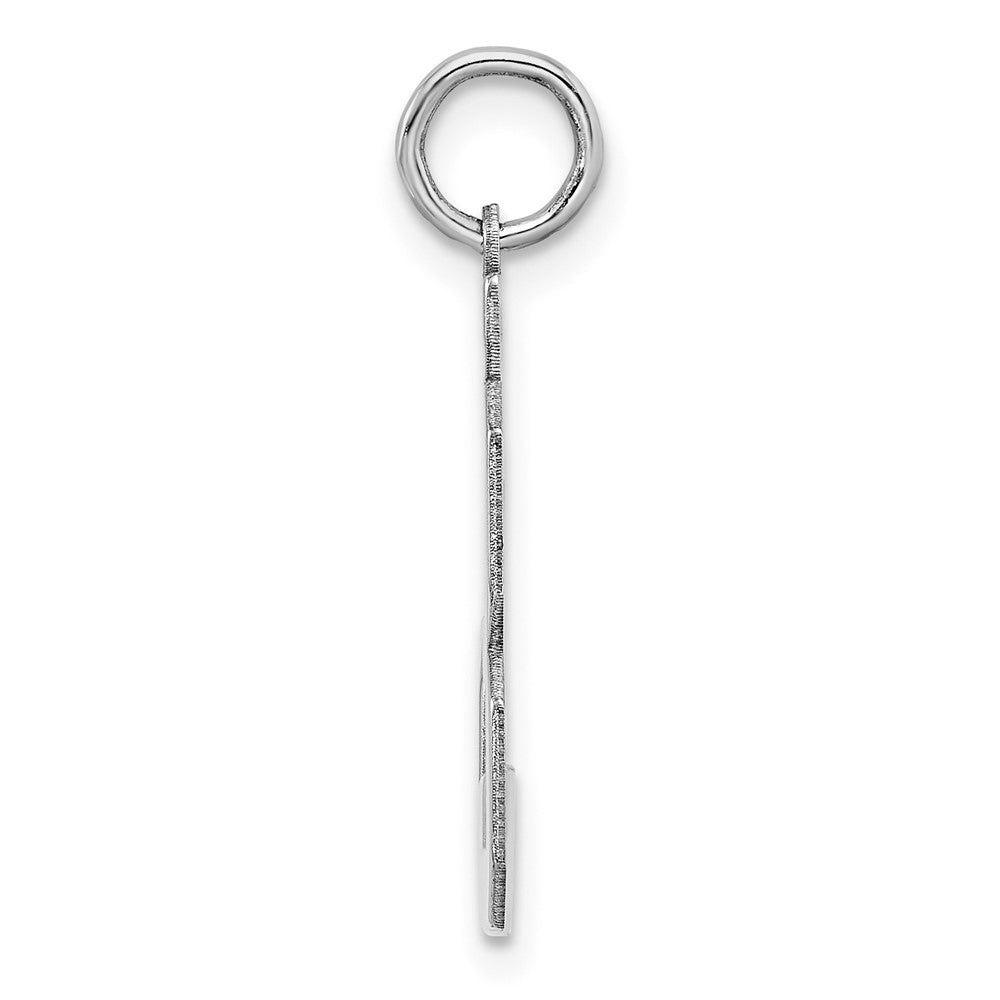 Sterling/Silver Rhodium-plated Polished Number 53 Charm