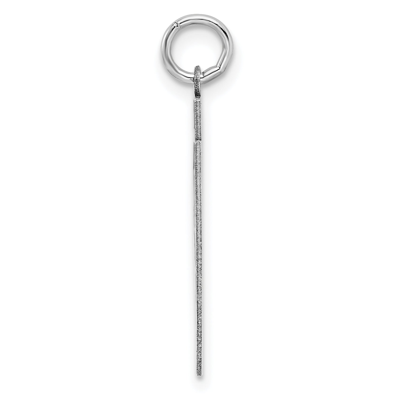 Sterling/Silver Rhodium-plated Polished Number 67 Charm