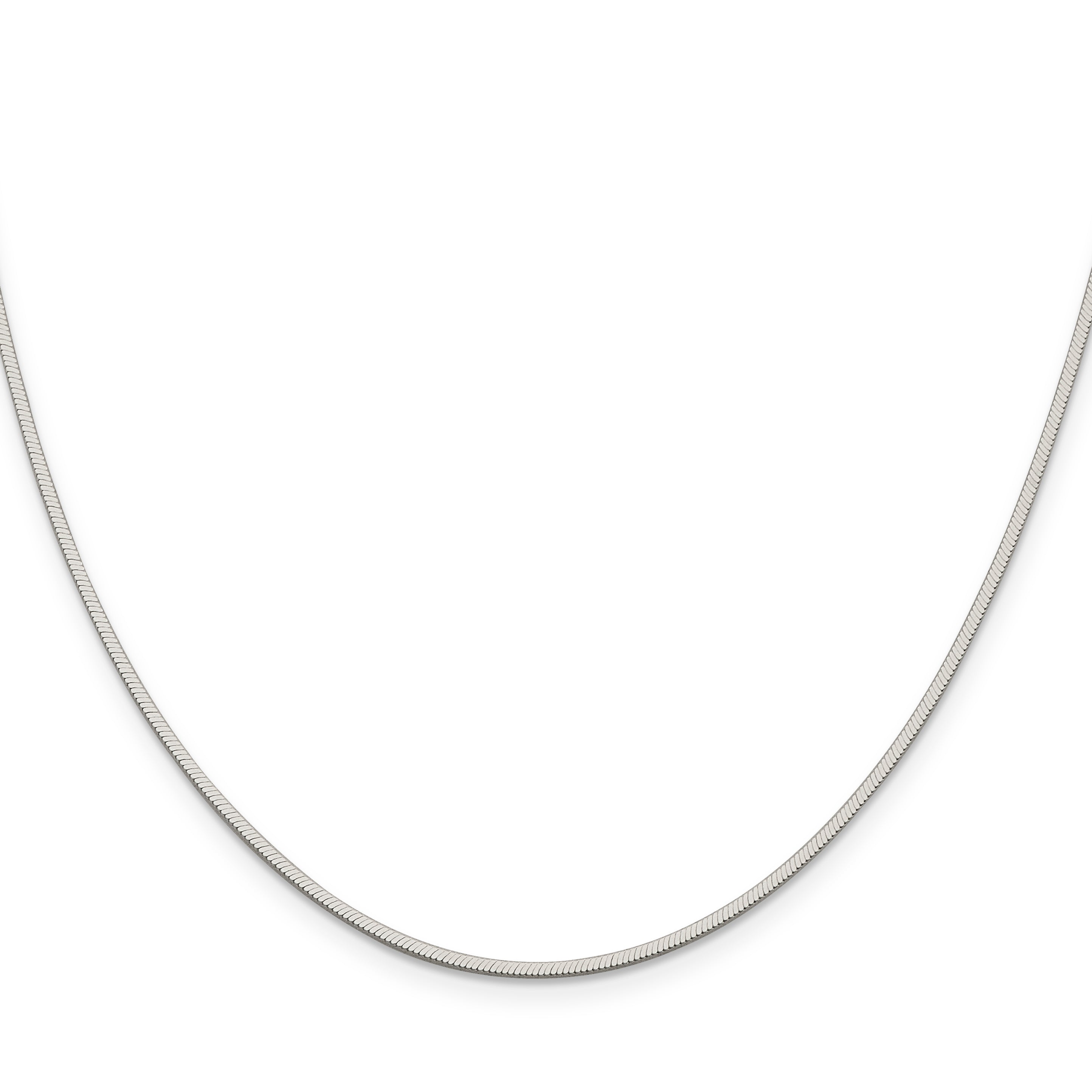 Sterling Silver 1.35mm Octagonal Snake Chain
