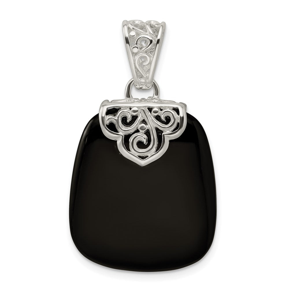Sterling Silver Black Onyx Pendant