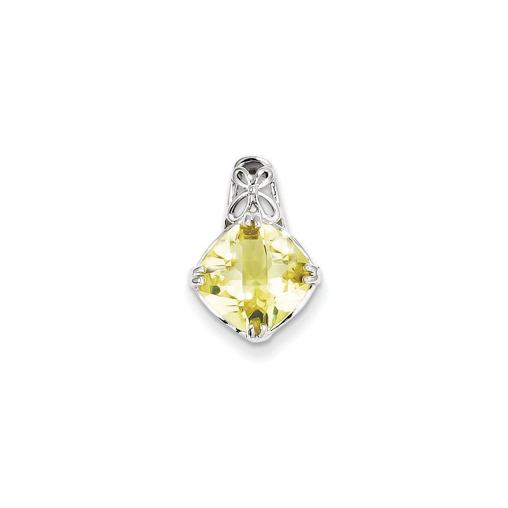 Sterling Silver Lemon Quartz Pendant
