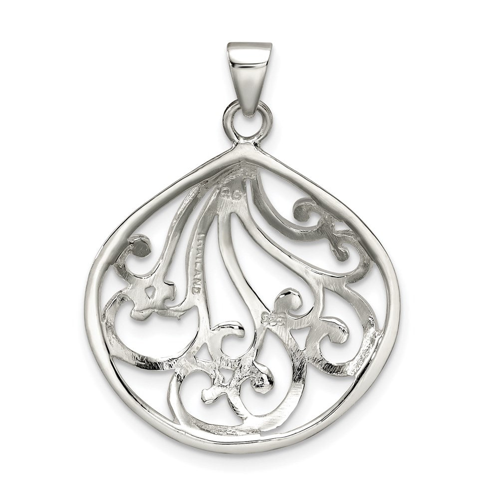 Sterling Silver Swirl Pendant