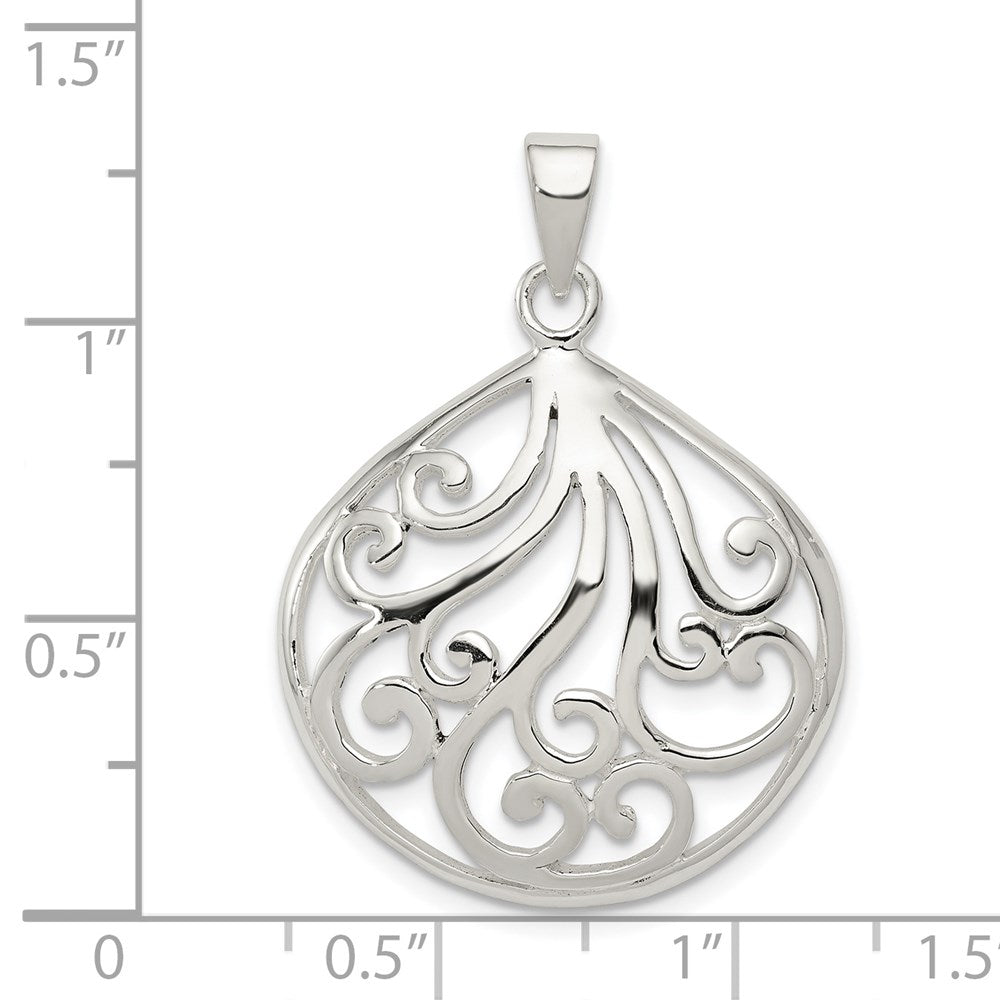 Sterling Silver Swirl Pendant
