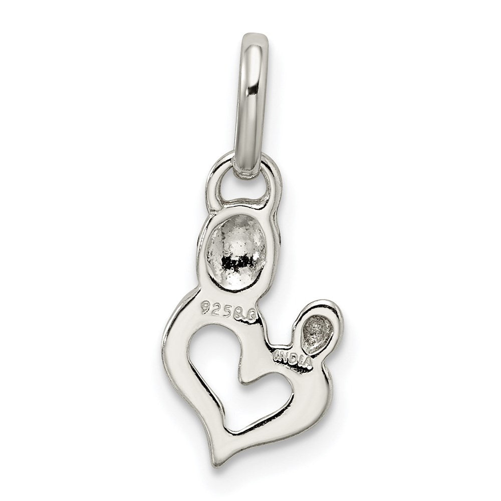 Sterling Silver Polished Heart Charm