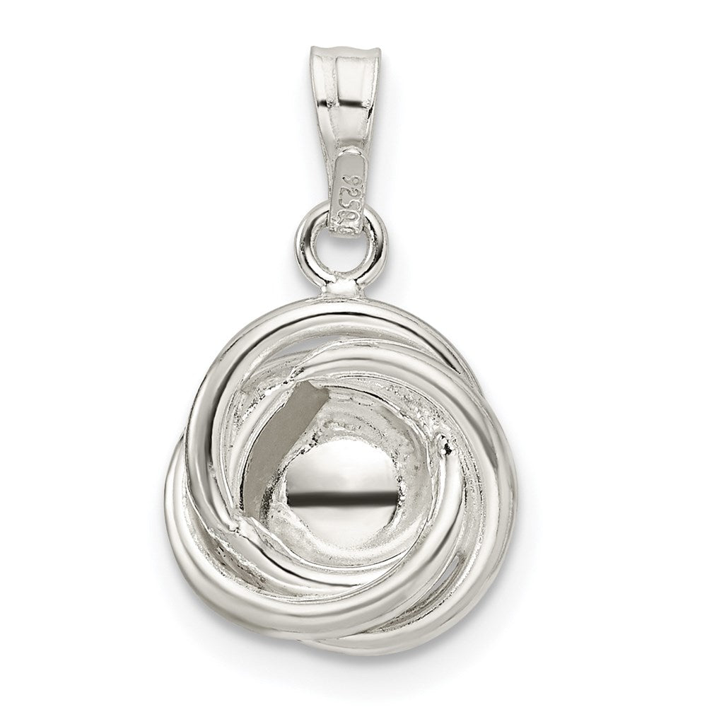 Sterling Silver Polished Synthetic Pearl Pendant
