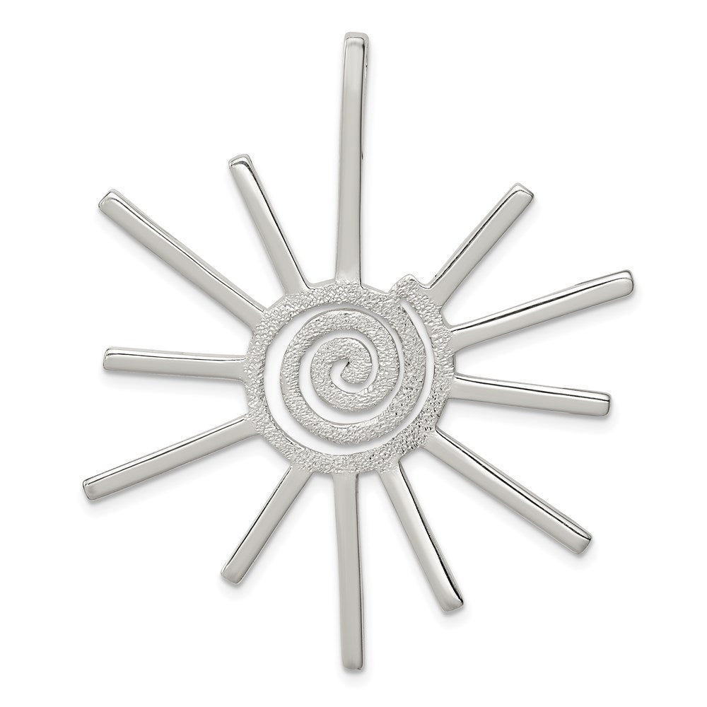Sterling Silver Fancy Sun Pendant