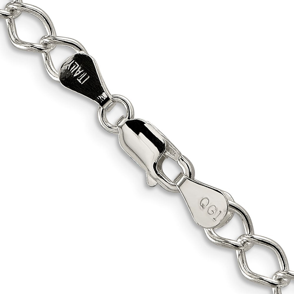 Sterling Silver 5.75mm Fancy Open Curb Chain