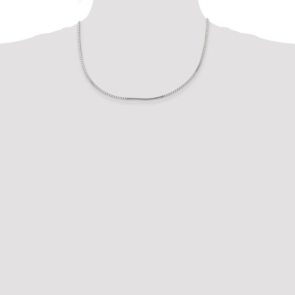 Sterling Silver 1.5mm Mirror Box Chain