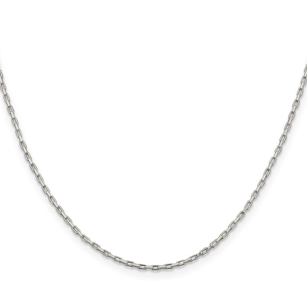 Sterling Silver 1.3mm Elongated Box Chain
