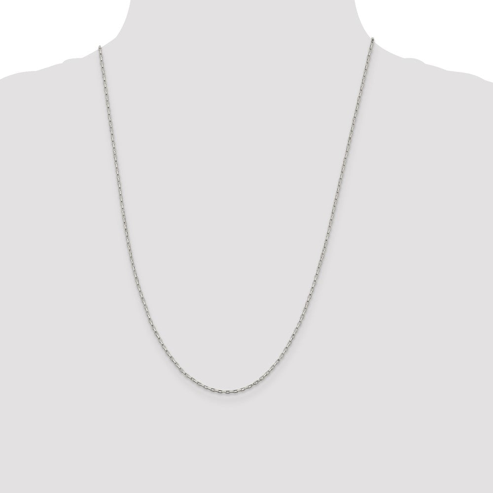 Sterling Silver 1.3mm Elongated Box Chain