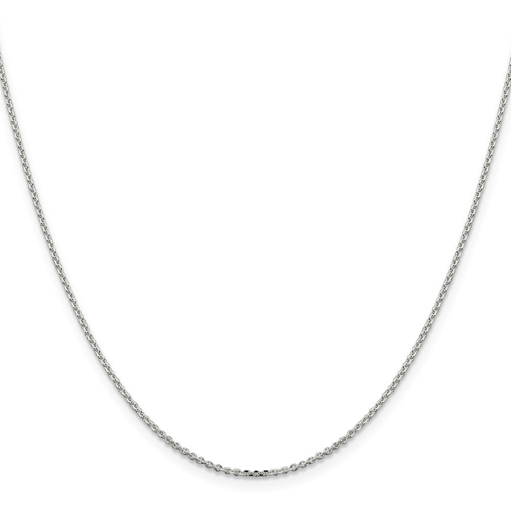 Sterling Silver 1.4mm Diamond-cut Forzantina Cable Chain