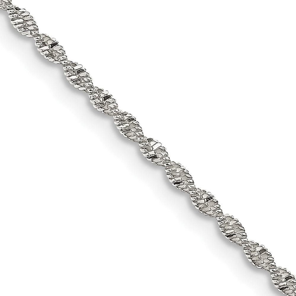 Sterling Silver 1.65mm Twisted Herringbone Chain