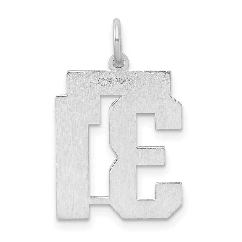Sterling Silver/Rhodium-plated Satin Number 31 Charm