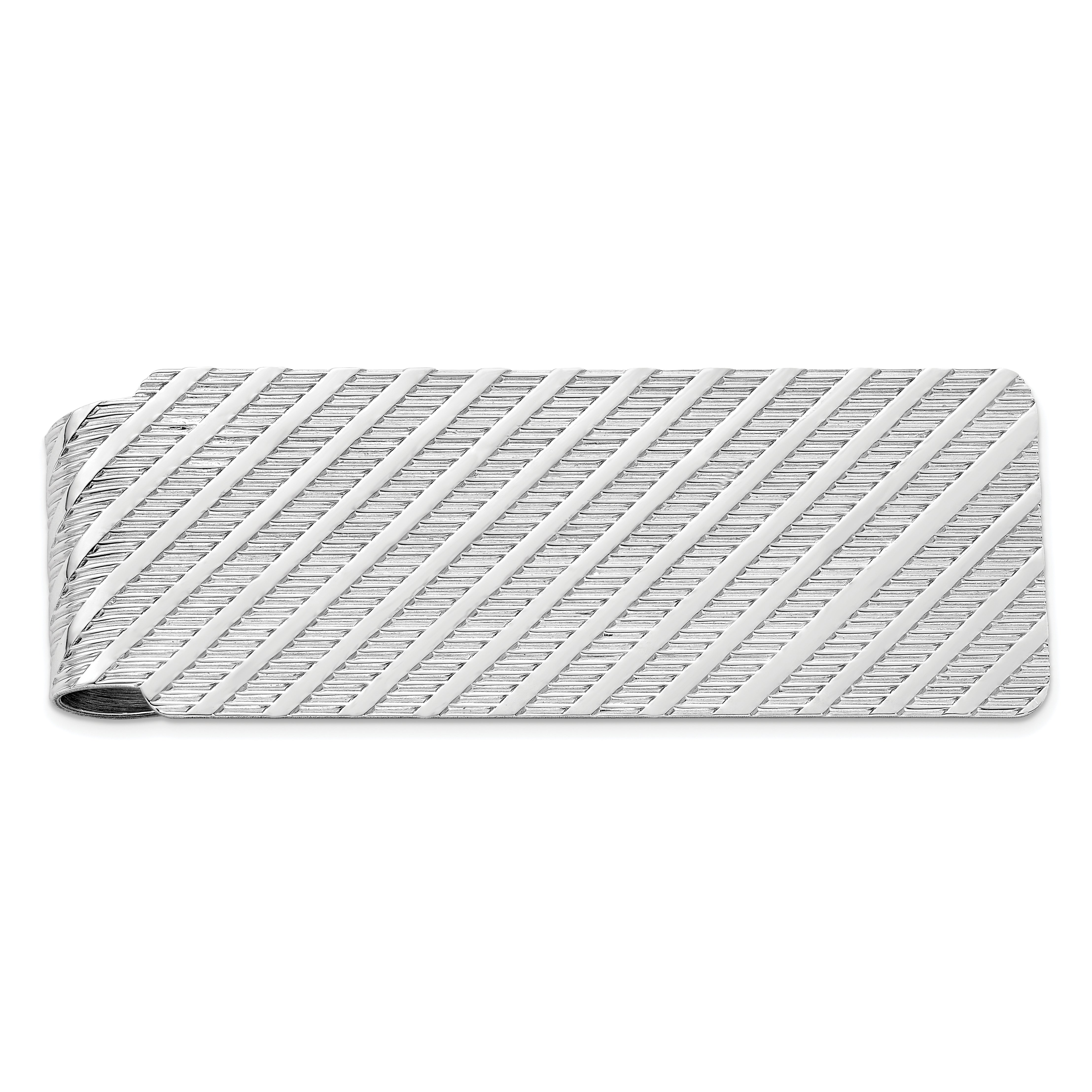 Sterling Silver Rhodium-plated Money Clip